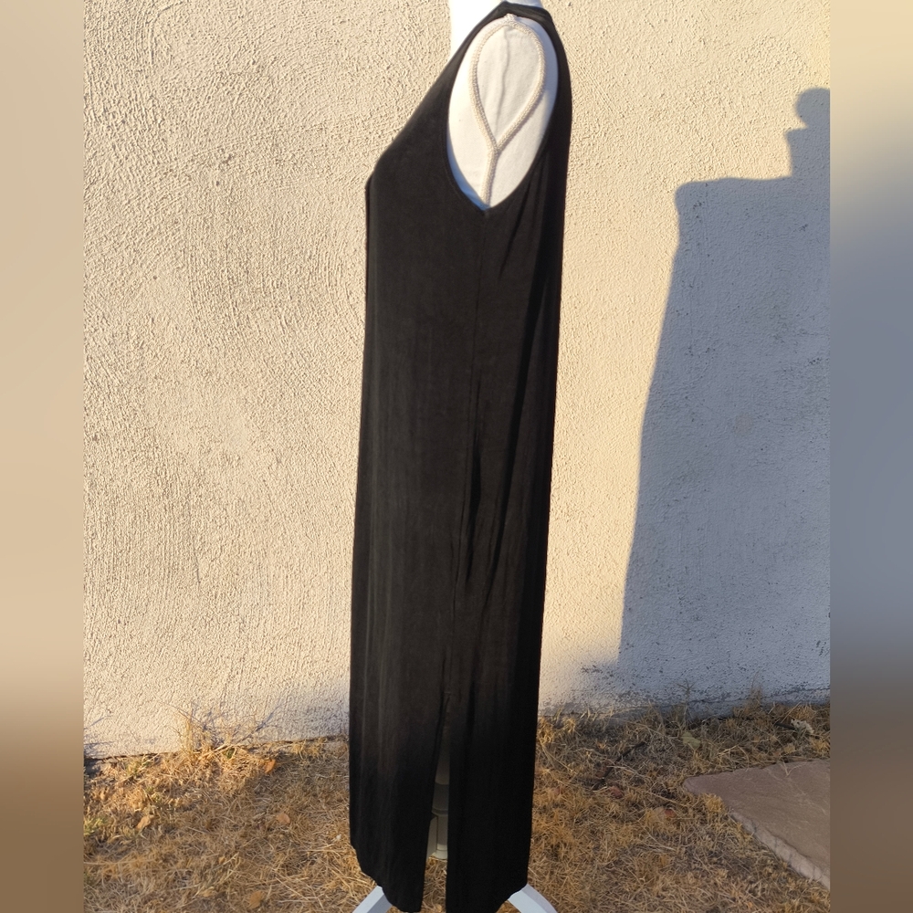 Chico's Long Black Sleeveless Dress 1 - Picture 6 of 7